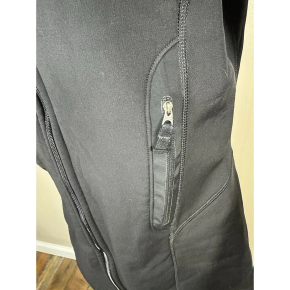 Patagonia Fully Lined Fleece Synchilla Size Small Black Long Jacket - Picture 3 of 7